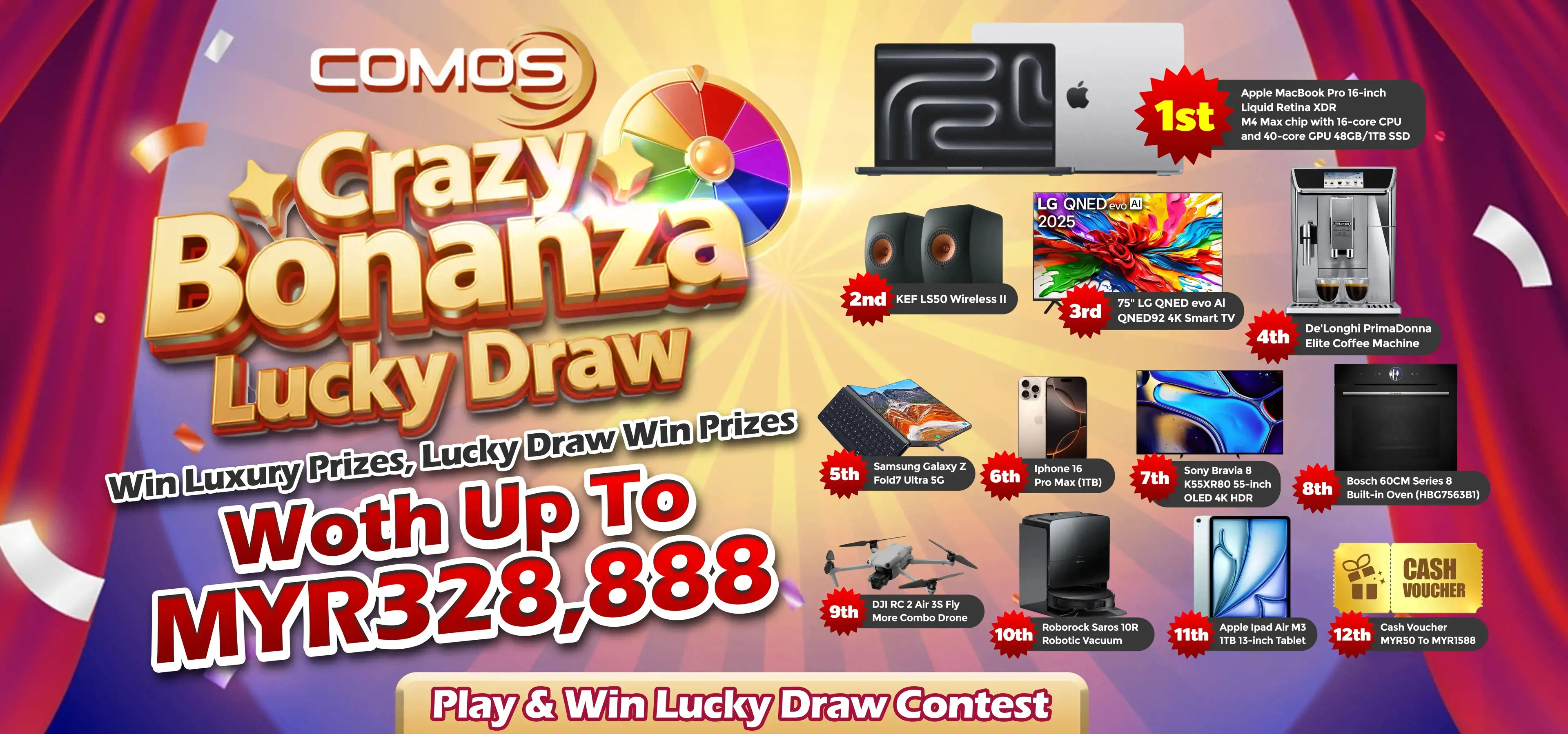 Comos9 Crazy Bonaza Lucky Draw